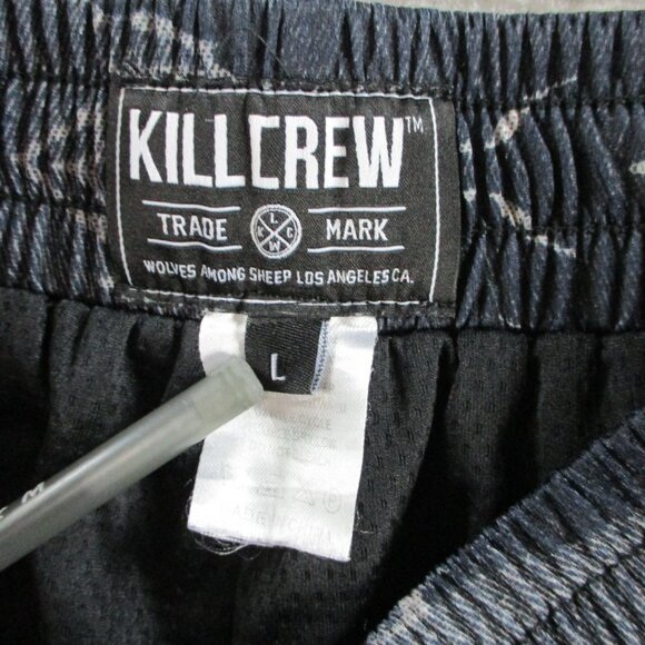 Kill Crew Shorts Mens Large Black Camo Muay Thai Mid Thigh 4" Inseam Training - Picture 7 of 8